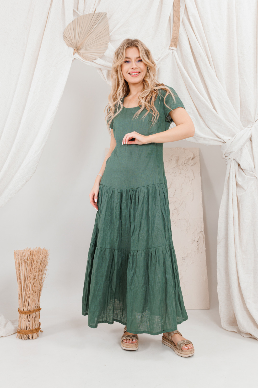 Платье Amori 9670 изумруд - фото 1